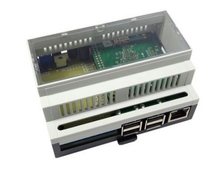 RaspiBox Open Prototyping DIN Rail behuizing voor Raspberry Pi