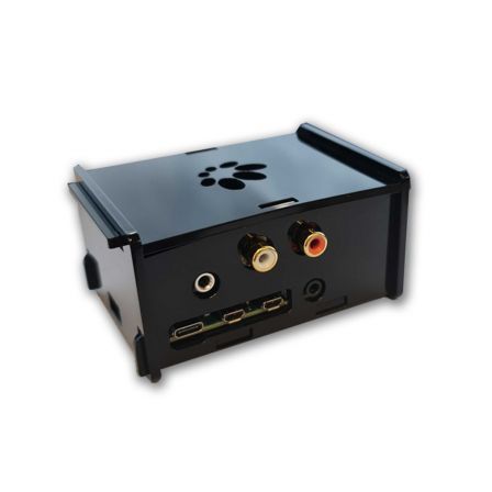 HifiBerry DAC2 Pro Behuizing voor Raspberry PI 4 - Zwart