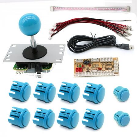 DIY Kit Arcade Joystick Game - Blauw