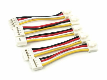 Grove - Universal 4 Pin Buckled 5cm Cable - 5-pack