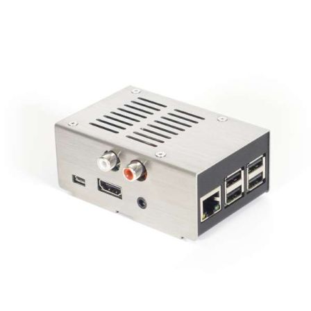 Stalen Behuizing voor Hifiberry DAC-RCA+ board RVS