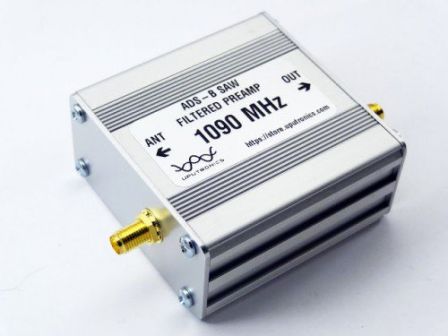 FlightAware Band Pass Signal Filter, Dual 978-1090 MHz